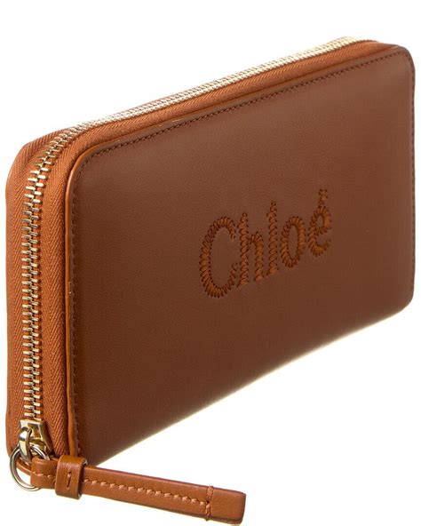 chloe alphabet leather wallet|chloe zip around wallet.